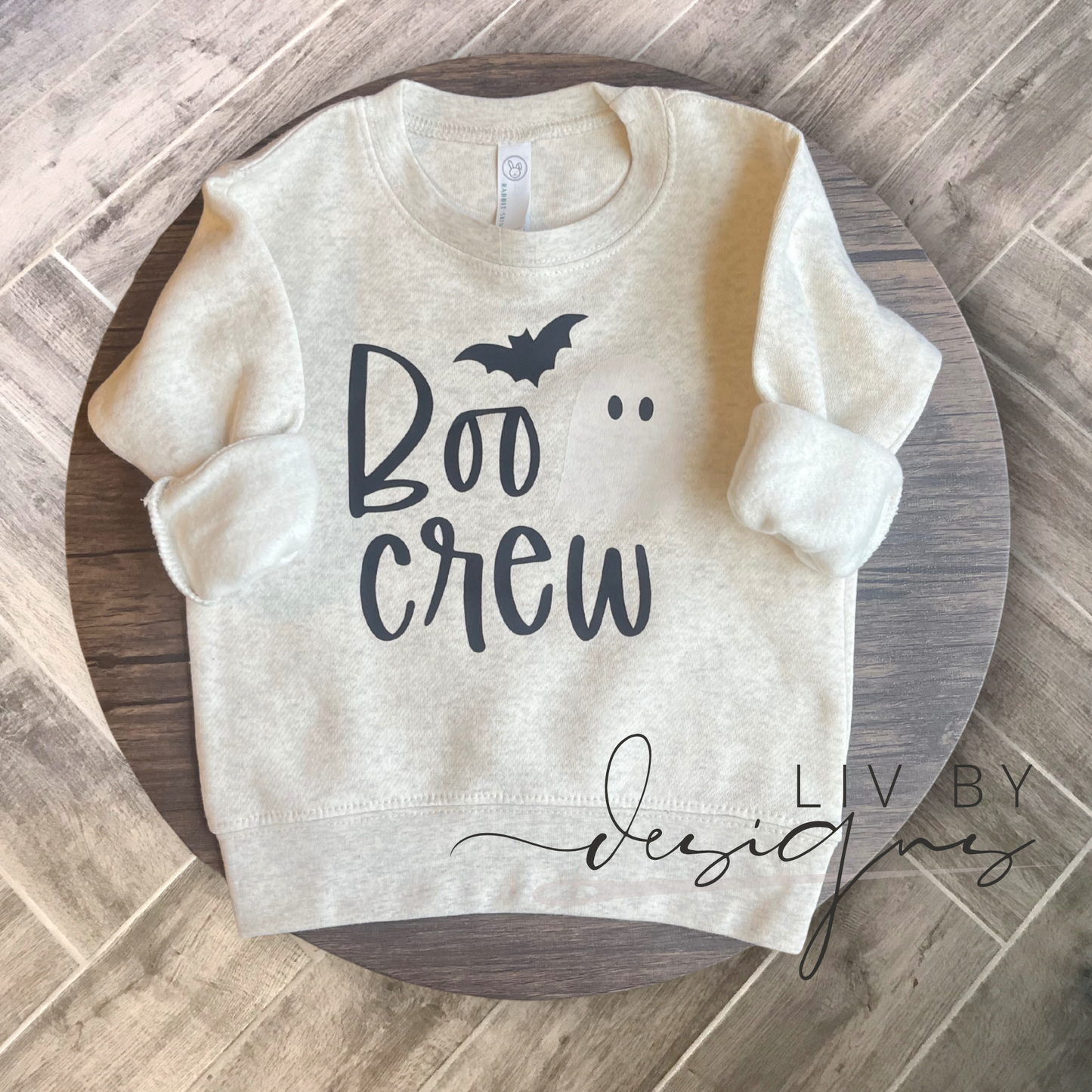 BOO Crew Halloween Crewneck for Toddlers, kids | Family Matching Cute Halloween Crews | Family Fall Attire that matches | Cute Ghost & Bat
