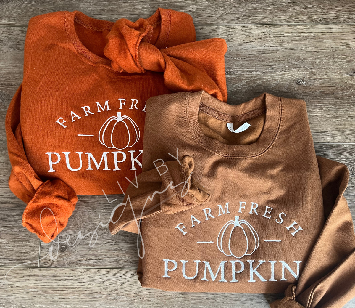 Farm Fresh Pumpkins Embroidered Crewneck