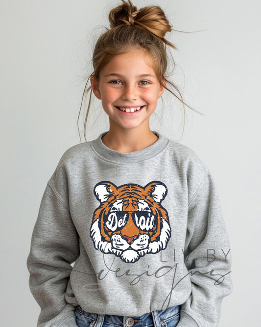 Detroit Baseball Tiger | Infant & Toddler Sports Gear | Baseball Fan Merch | DTF Prints