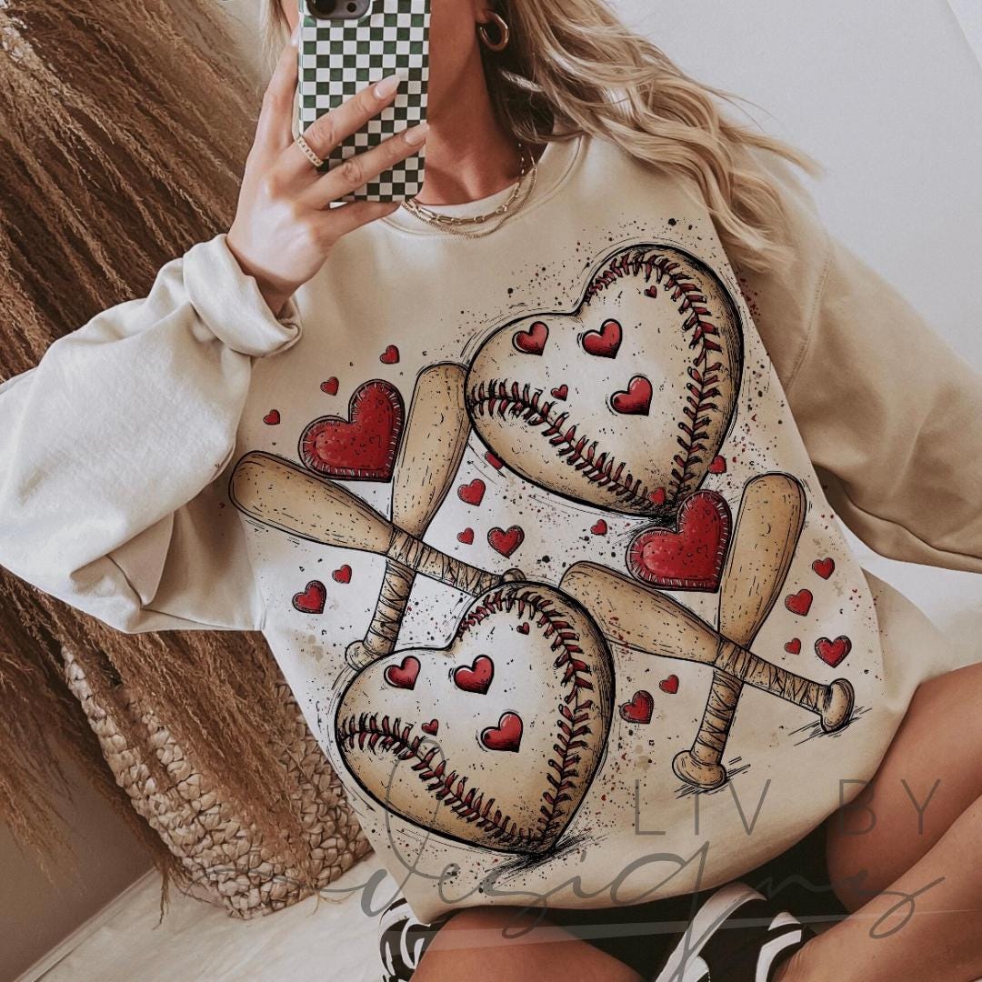 Baseball Casual Crew | I love to watch baseball | Baseball and bats crewneck | Sport Season | Gift for the sidelines or stands |