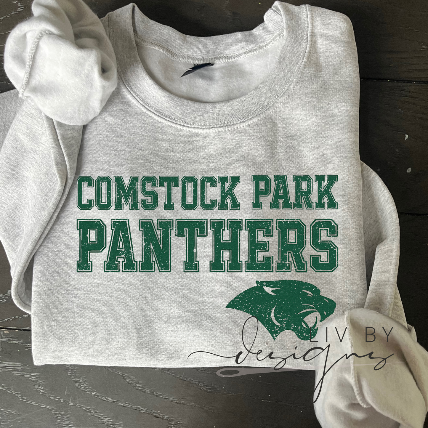 Comstock Park Panthers Homecoming Crewneck | Gildan Heavyweight Sweatshirt | Sublimated Spirit Wear | School Pride Shirt | Game Day Apparel