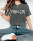 Michigan with Tall Trees Design tshirt | I love the up north MI tshirt | Comfort Colors Michigan Design