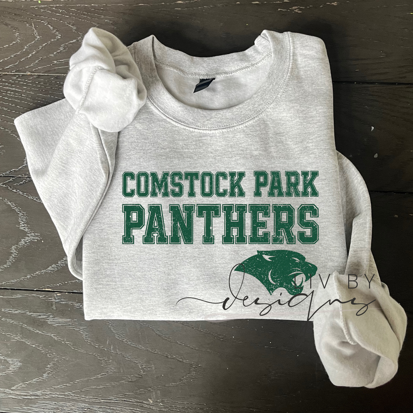 Comstock Park Panthers Homecoming Crewneck | Gildan Heavyweight Sweatshirt | Sublimated Spirit Wear | School Pride Shirt | Game Day Apparel