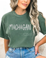 Michigan with Tall Trees Design tshirt | I love the up north MI tshirt | Comfort Colors Michigan Design