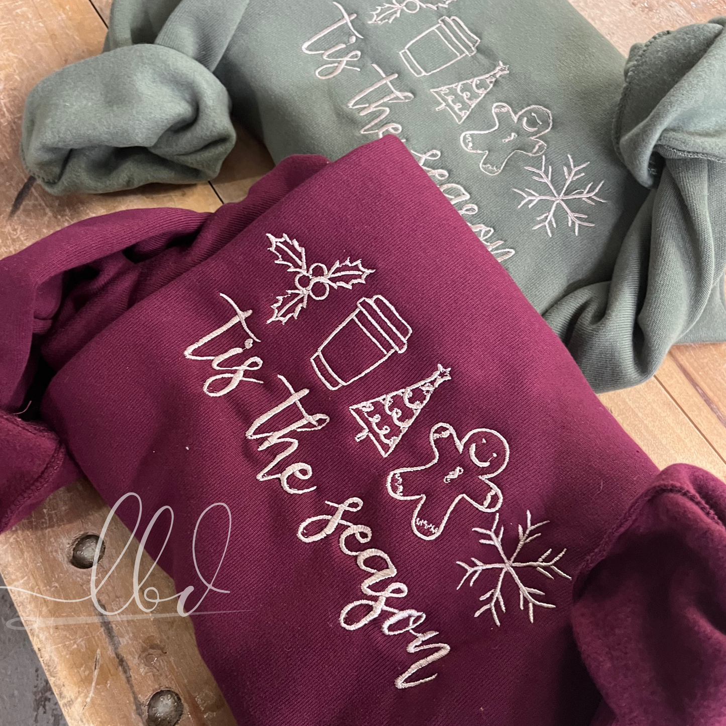 Tis the Season Crewneck | Embroidered Holiday Sweater | Cozy Holiday Pullover