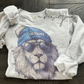 Detroit Lion Beanie Football Crewneck Sweatshirt, Sunday Football, Detroit Football Shirt, Game Day Shirt, Detroit Sweater, Detroit Football Fan Gift