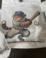 Hitting Tiger Detroit Baseball-Inspired Crewneck | Vintage-Style Gildan Sweatshirt for Tiger fans | Game Day Tiger Apparel