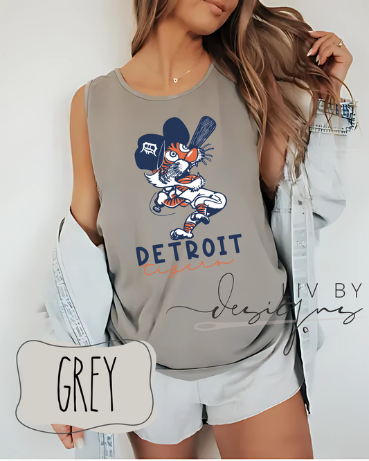 Detroit Baseball-Inspired Unisex Tank Top, Perfect for Summer, Sports Fans, Casual Wear, Gift for Him/Her, Outdoor Activities
