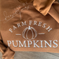 Farm Fresh Pumpkins Embroidered Crewneck