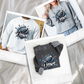 Splatter Detroit Football Crewneck Sweatshirt | Sunday Football, Detroit Style | Game Day Pullover | Detroit Football Fan Gift