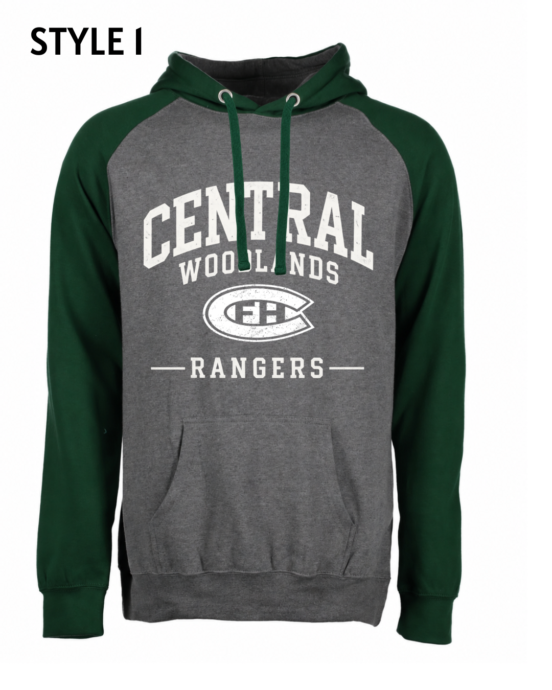 Colorblock Fleece Hoodie Central Spirit