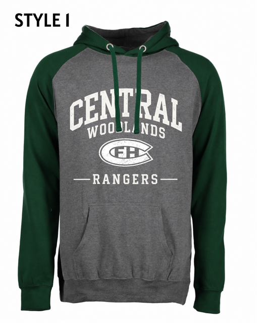 Colorblock Fleece Hoodie Central Spirit