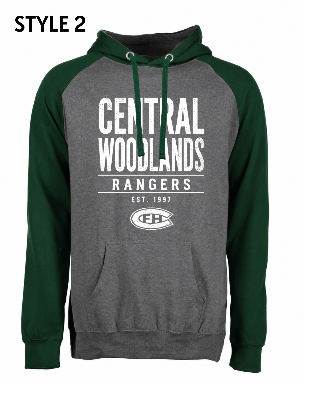 Colorblock Fleece Hoodie Central Spirit
