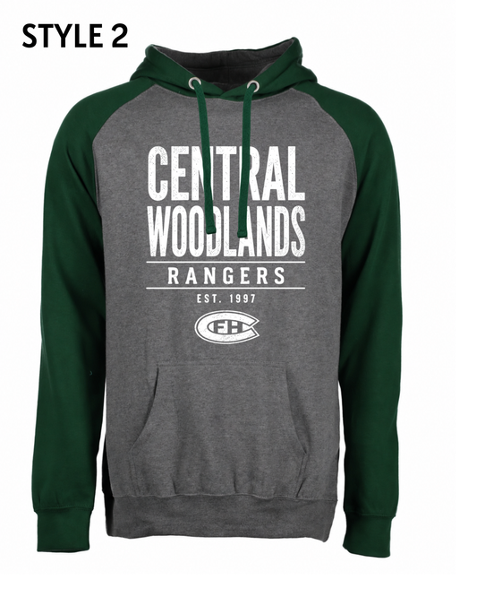 Colorblock Fleece Hoodie Central Spirit