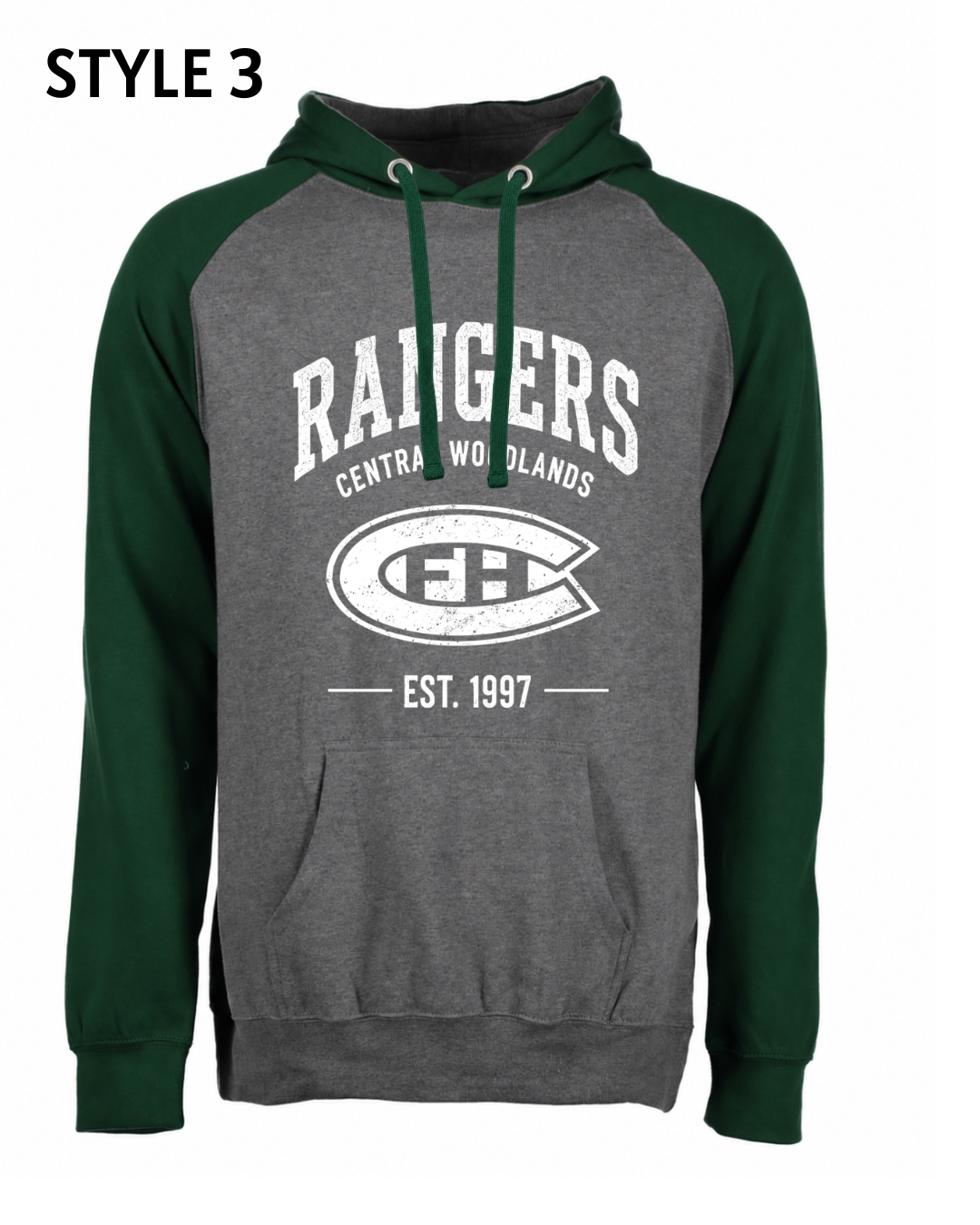 Colorblock Fleece Hoodie Central Spirit