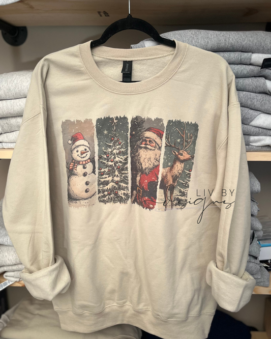 Christmas Retro Sublimated Crew