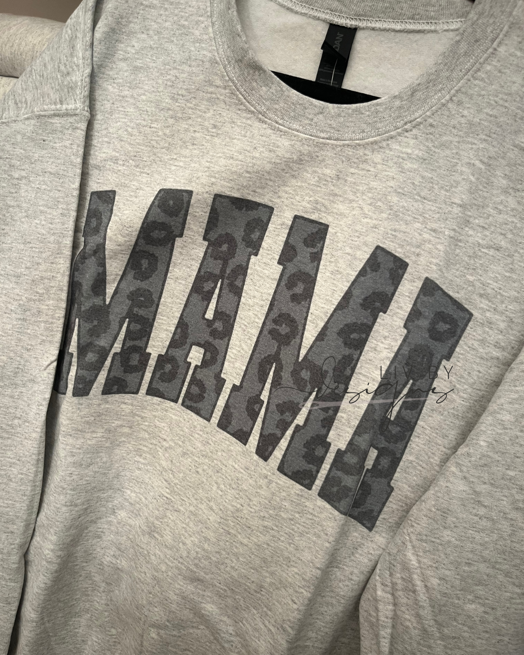 MAMA block lettering Gildan crewneck