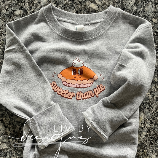 Sweeter Than Pie Thanksgiving Top for infants and toddlers