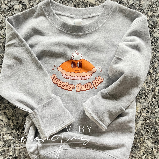 Sweeter Than Pie Thanksgiving Top for infants and toddlers