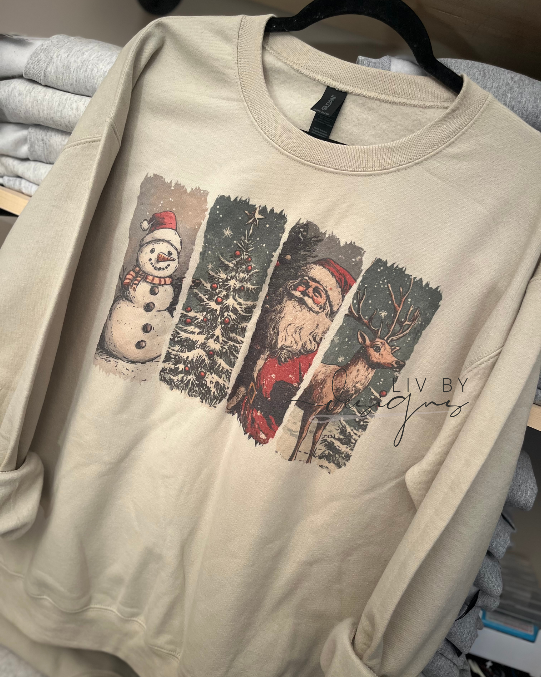 Christmas Retro Sublimated Crew