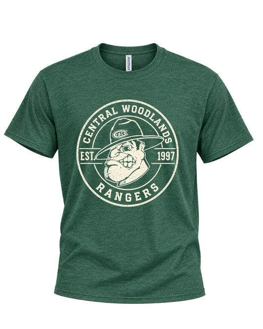 Round Central Woodlands Logo Tee