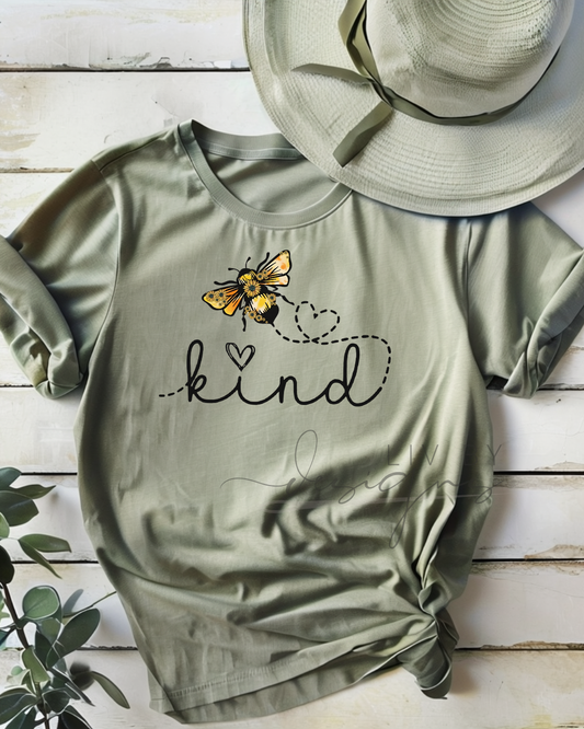 Bee Kind T-Shirt | Comfort Colors Faith Shirt | Inspirational Scripture Tee | DTF Print | Christian Gift | Be Kind Shirt