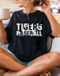 Split Logo Tigers Baseball Comfort Colors T-Shirt or Long Sleeve | Baseball Lover Attire for Detroit Tiger Fans
