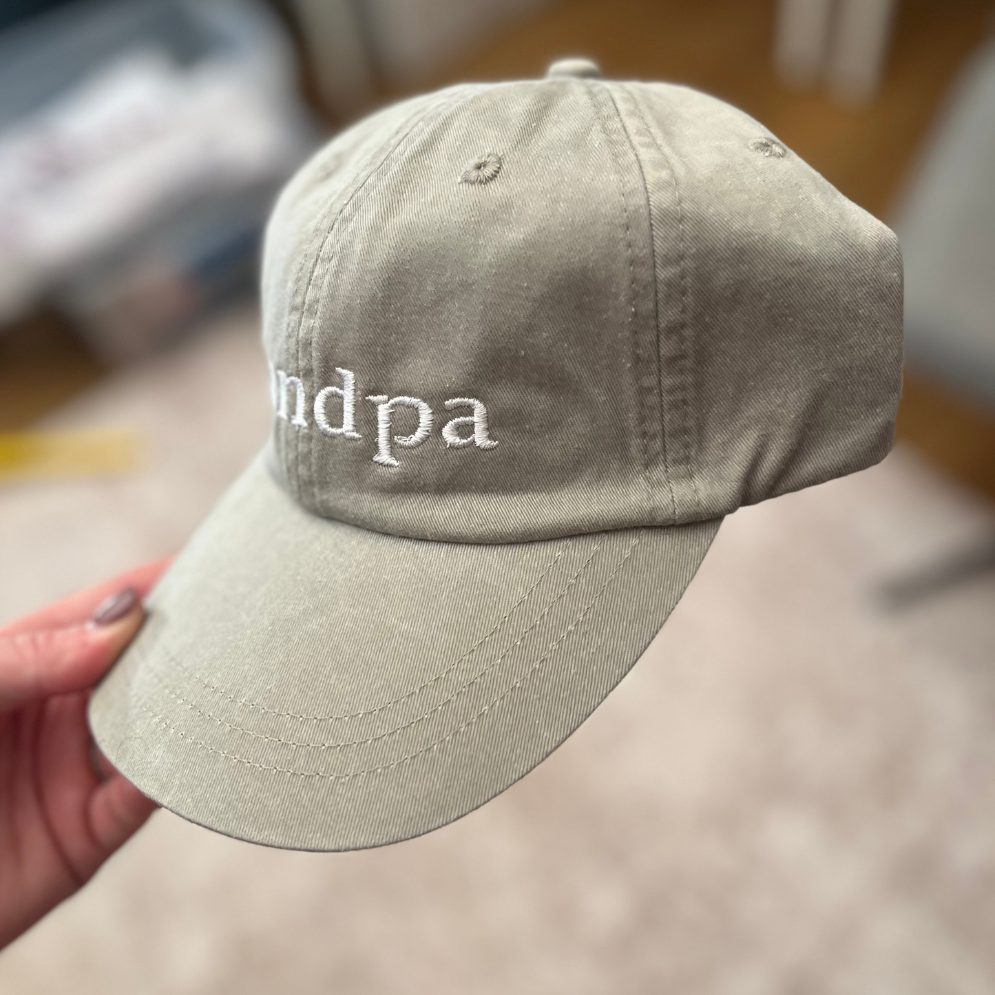 Embroidered Grandpa Adjustable Strap Baseball Cap