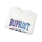Football 'Bufroit' Crewneck Sweatshirt – Vintage Helmet College-Style Pullover