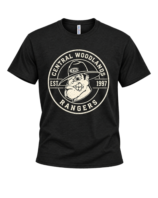 Round Central Woodlands Logo Tee