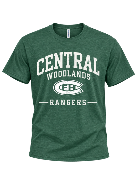 Block Lettering Central Woodland Rangers Tee