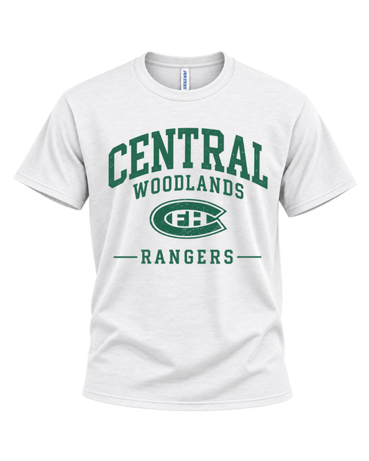 Block Lettering Central Woodland Rangers Tee