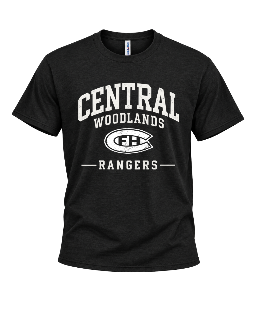 Block Lettering Central Woodland Rangers Tee