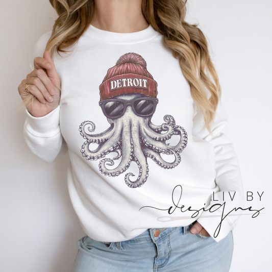 Detroit Redwings Crewneck Sweatshirt, Detroit Hockey Pullover Game Day Shirt, Detroit Sweater, Detroit Football Fan Gift