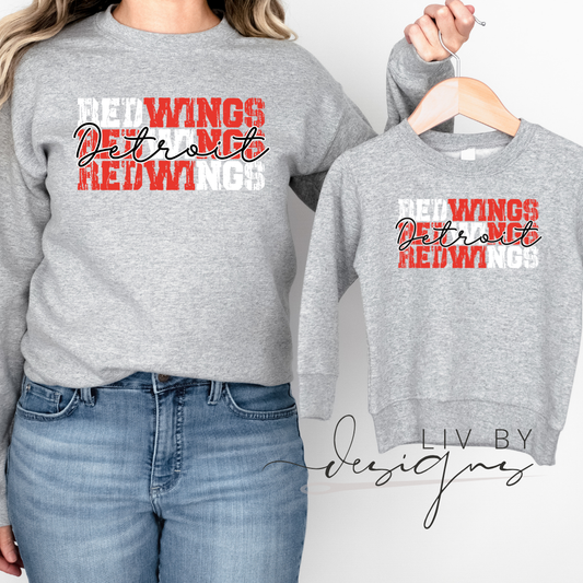 REDWINGS Infant and Toddler Apparel | Detroit Hockey for kids, Redwing Style | Game Day Onesie | Detroit Hockey Mini Fan Gift