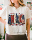 America Comfort Colors Crop Top | Patriotic Cropped Tee | USA Graphic Tee __etsy:8117381910