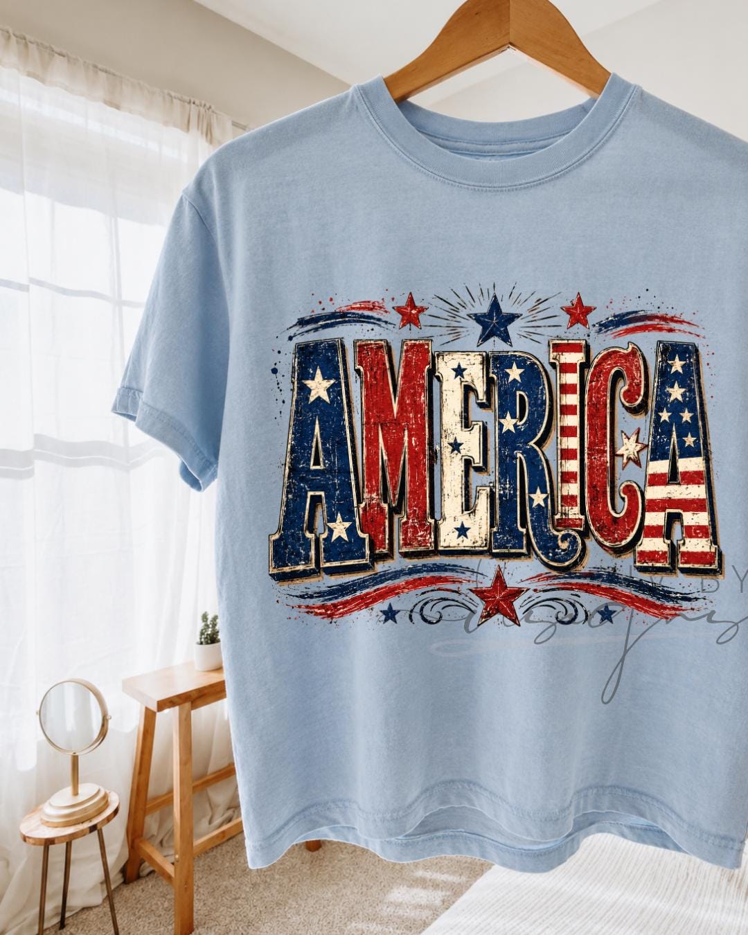 America Comfort Colors Crop Top | Patriotic Cropped Tee | USA Graphic Tee __etsy:8165289845