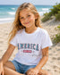 America Est. 1776 Kids Shirt | Patriotic Toddler Tee | Fourth of July Kids Graphic Tee __etsy:8160494547