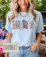 America Patriotic Patchwork Tee | Comfort Colors 1717 | Fourth of July Shirt | Retro USA Graphic Tee __etsy:8160695881