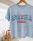 America Stars Graphic Crop Top | Comfort Colors Patriotic 250th Year Celebration Cropped T-shirt for the 4th of July __etsy:8083104647