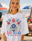 America’s 250th Birthday Floral Comfort Colors Tee __etsy:8042835804