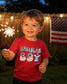 American Boy Patriotic Toddler Shirt | 4th of July Kids Tee | Red White & Blue Summer Shirt __etsy:8112570390