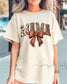 Animal print Mama Comfort Colors Tee | Mother’s Day Gift for New Mom | Bow Mama Shirt | Western Tee for Everyday