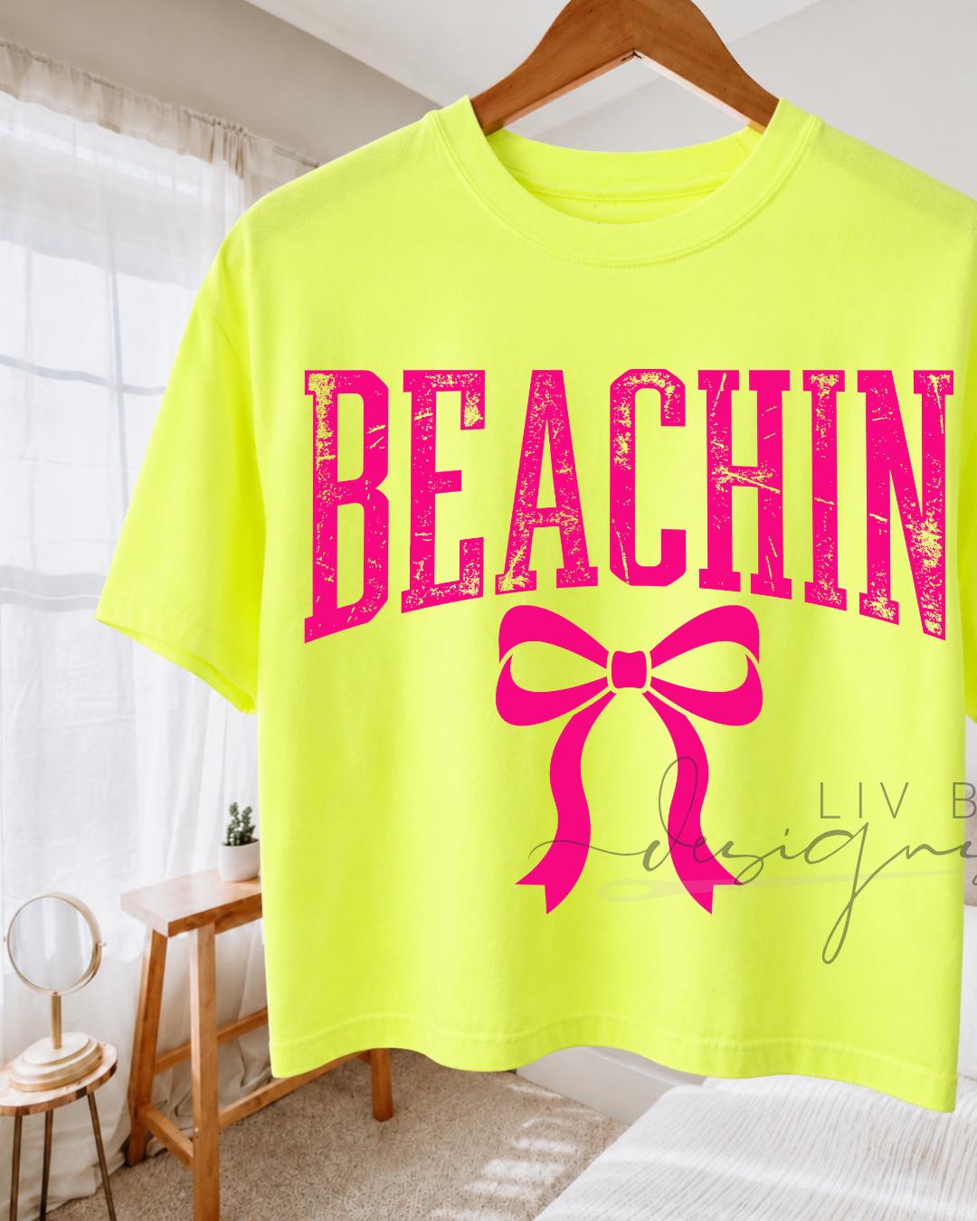 BEACHIN Comfort Colors Crop Top __etsy:8090838557