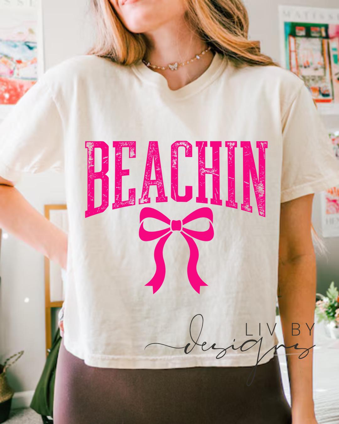 BEACHIN Comfort Colors Crop Top __etsy:8090838483