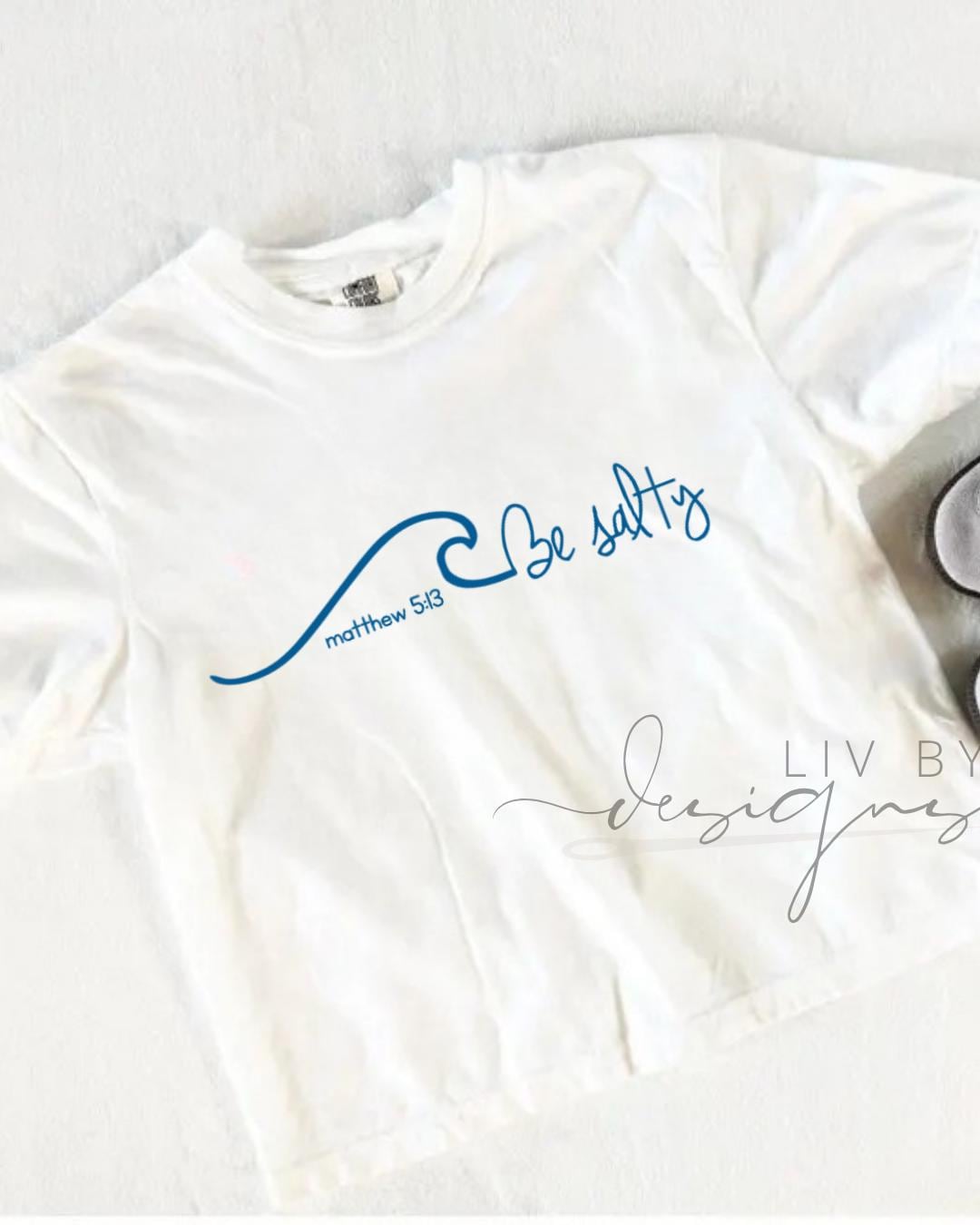 Be Salty Christian Crop Top | Matthew 5:13 Shirt | Faith Based Comfort Colors Tee | Gift for Her __etsy:8045435406