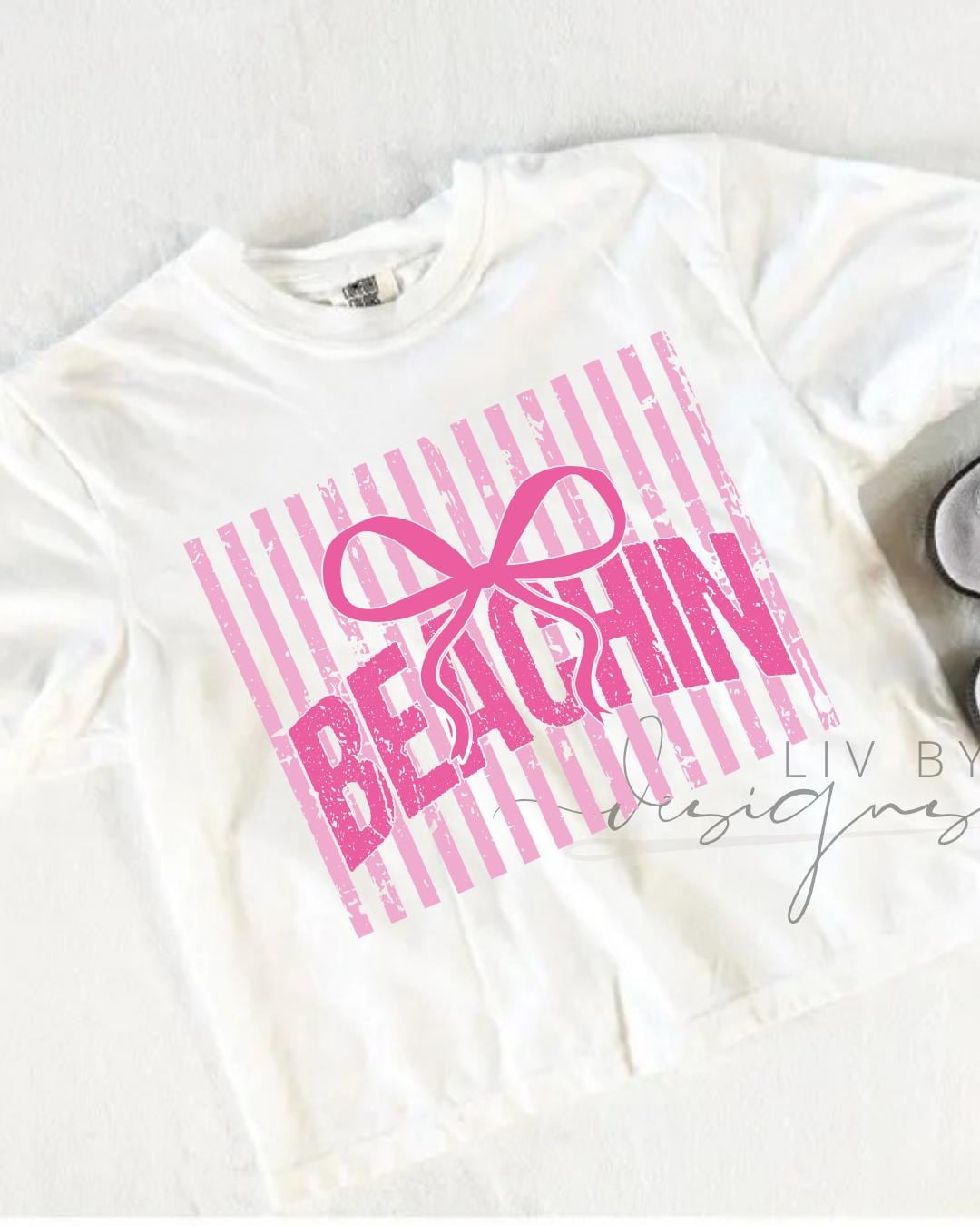 Beach Bow Graphic Crop Top | Comfort Colors __etsy:8090843281