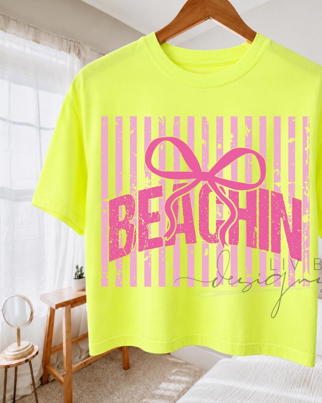 Beach Bow Graphic Crop Top | Comfort Colors __etsy:8042930238