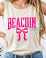 Beachin Bow Muscle Tank | Hot Pink Beach Tank Top | Cute Summer Beach Shirt | Coastal Vacation Tank | Trendy Girly Beach Outfit __etsy:8045705294
