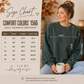 Embroidered Football Team Crewneck | Comfort Colors Pullover